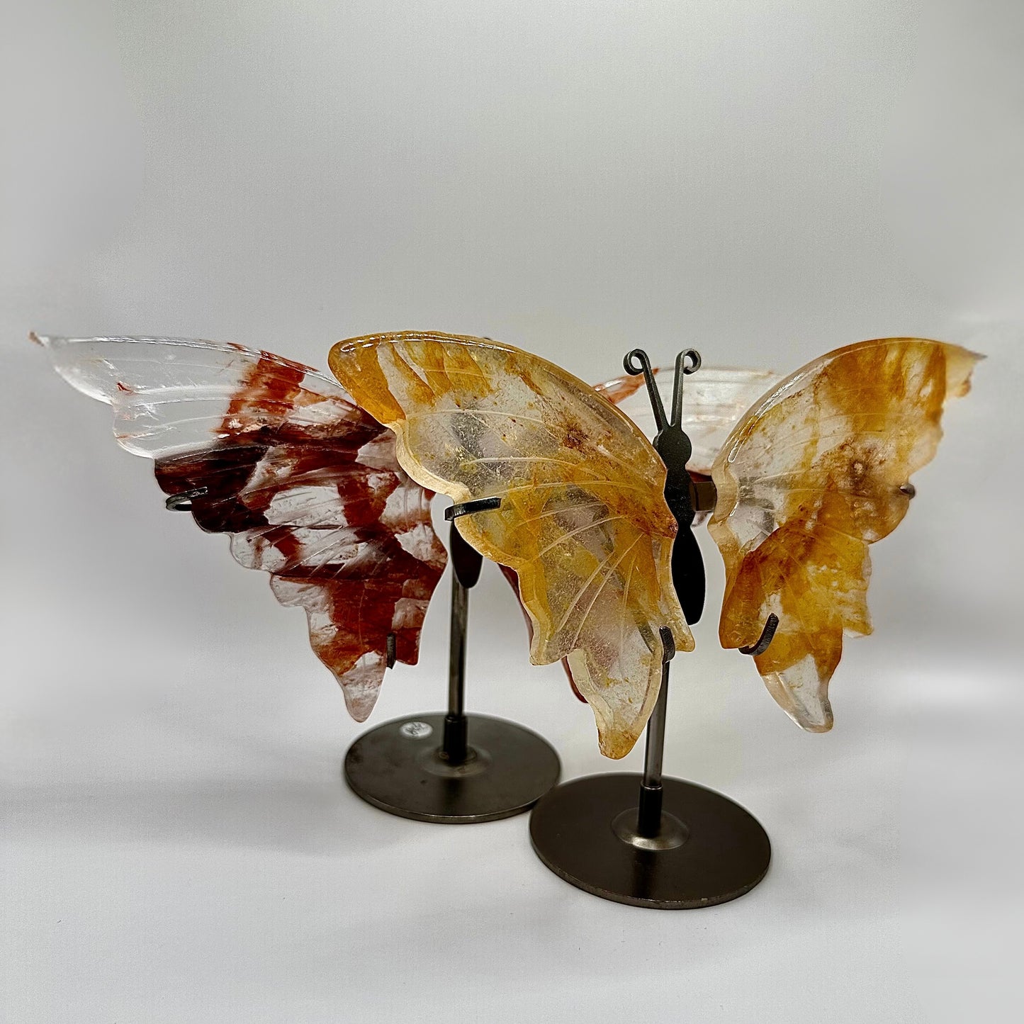 Golden Healer und Feuerquarz Schmetterlinge – Kraftvolle Symbole der Heilung